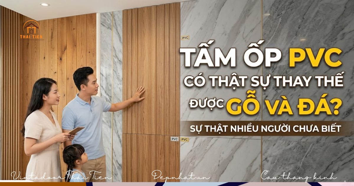 Tấm ốp PVC có thật sự thay thế được gỗ và đá? Sự thật nhiều người chưa biết